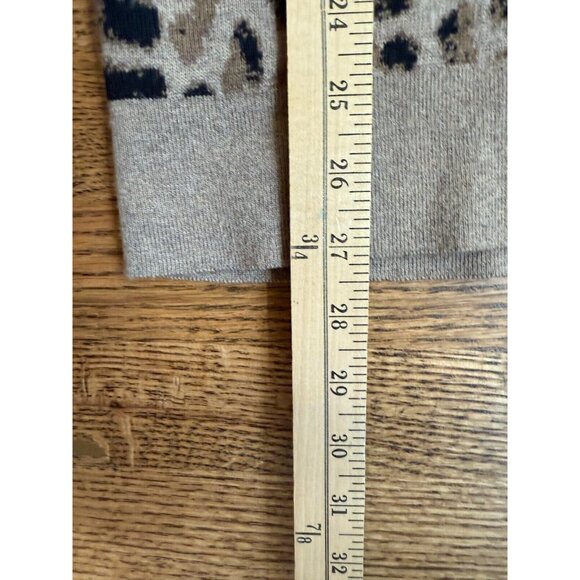 Skaist Tayloe Womens 100% Wool Leopard Print Cardigan - Picture 14 of 15